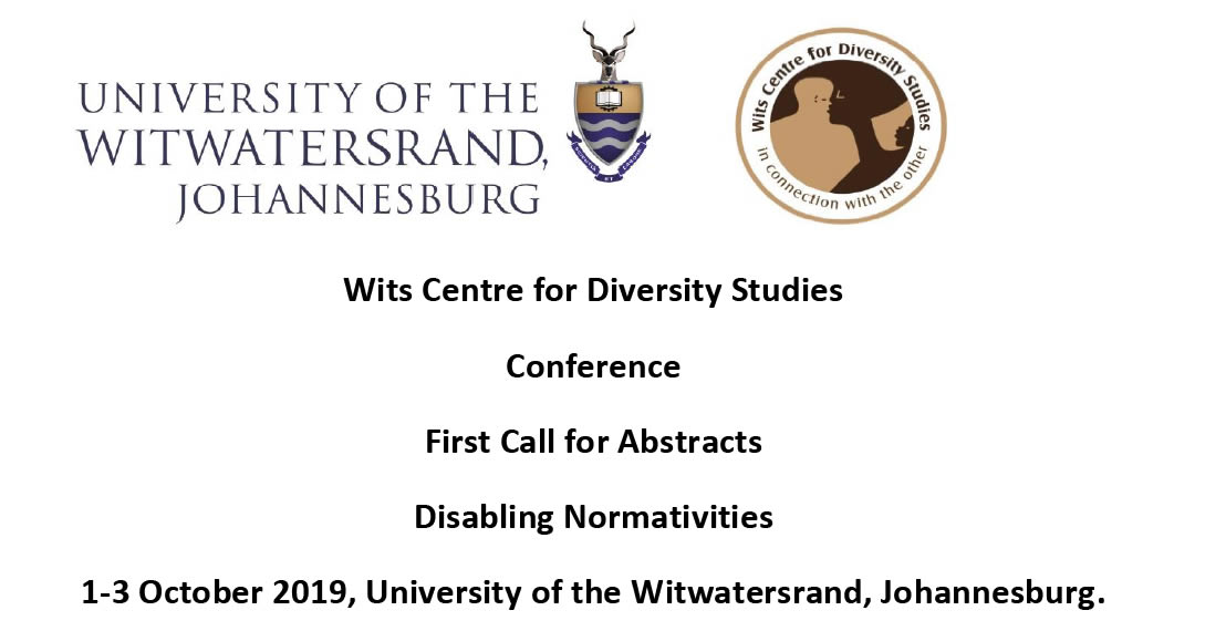 Call for abstracts for international conference at Wits Centre for Diversity Studies (WiCDS)