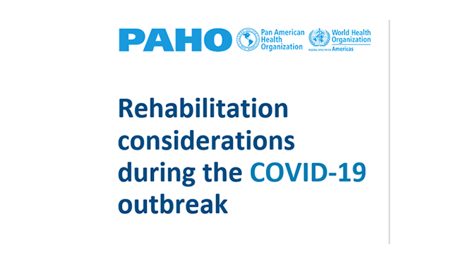 Rehabilitation considerations during the COVID-19 outbreak