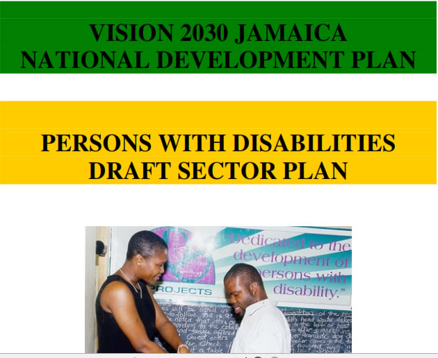 Vision 2030 Jamaica Persons with Disabilities Sector Plan 2009 – 2030