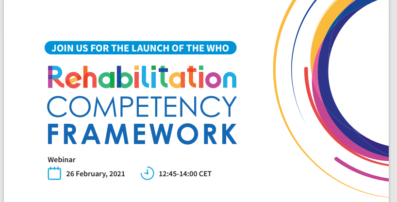 Launch of the WHO Rehabilitation Competency Framework