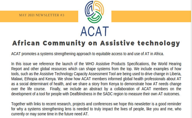 ACAT May 2021 Newsletter
