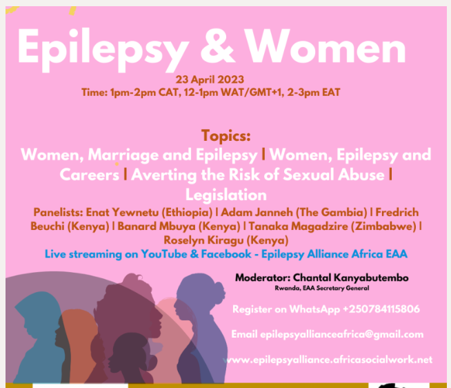 Women and Epilepsy Webinar on 23 April