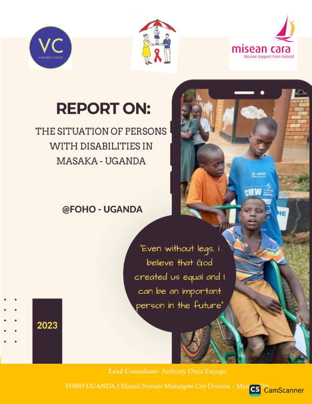 REPORT ON: THE SITUATION OF PERSONS WITH DISABILITIES IN MASAKA – UGANDA