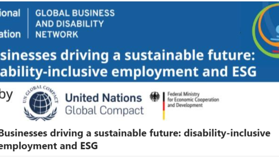 Businesses driving a sustainable future: disability-inclusive employment and ESG