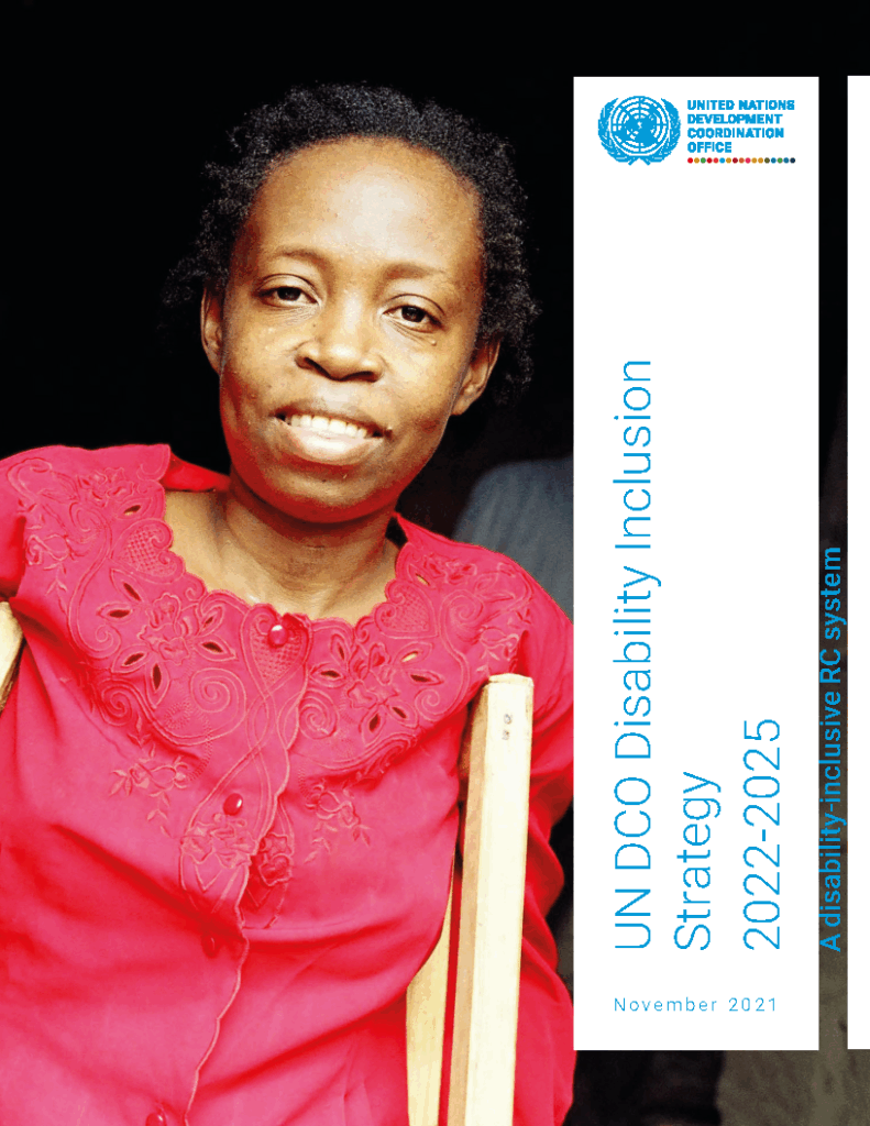 UN DCO Disability Inclusion Strategy 2022-2025- A disability-inclusive RC system