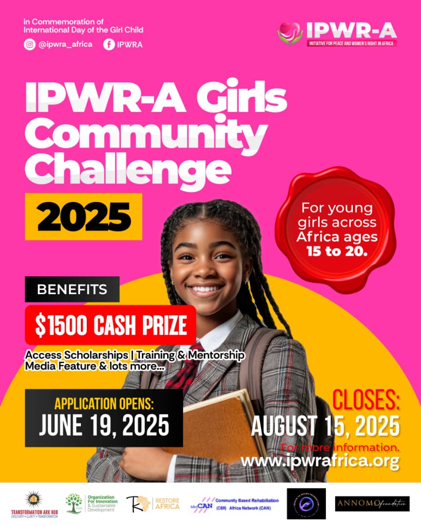 The Girls Community Challenge 2025 Deadline: Aug 15 2025