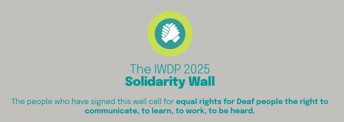 The IWDP 2025 Solidarity Wall