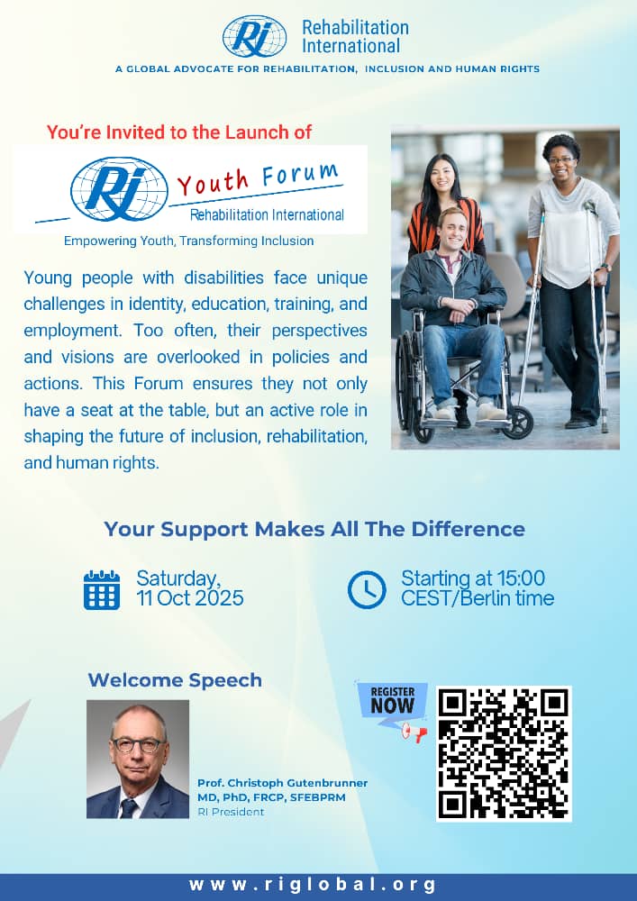 You are invited  to attend the Launch of the RI Youth Forum -Date: October 11, 2025